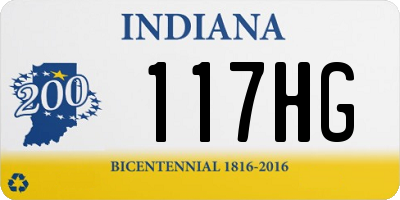 IN license plate 117HG