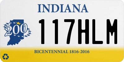 IN license plate 117HLM