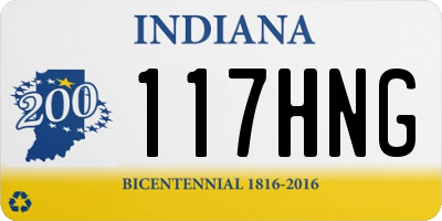 IN license plate 117HNG