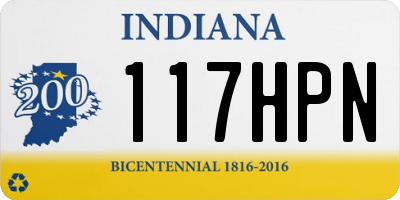 IN license plate 117HPN