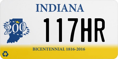 IN license plate 117HR