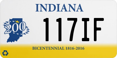 IN license plate 117IF