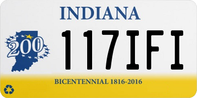 IN license plate 117IFI