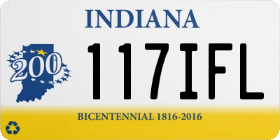 IN license plate 117IFL