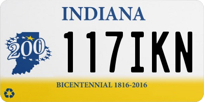 IN license plate 117IKN