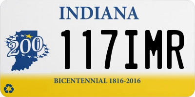 IN license plate 117IMR