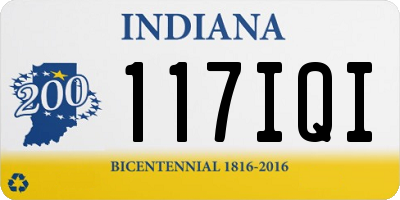 IN license plate 117IQI