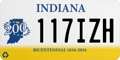 IN license plate 117IZH
