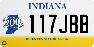 IN license plate 117JBB