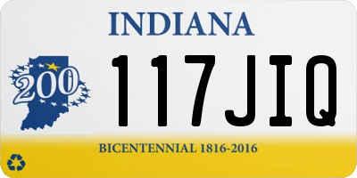 IN license plate 117JIQ