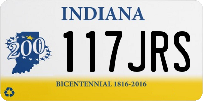 IN license plate 117JRS