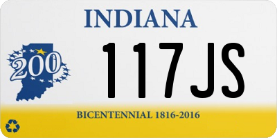 IN license plate 117JS