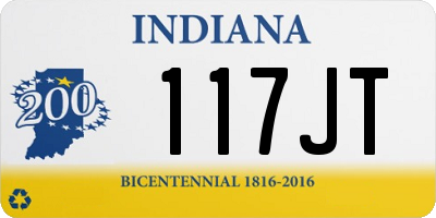 IN license plate 117JT