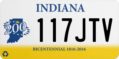 IN license plate 117JTV