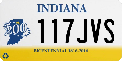 IN license plate 117JVS
