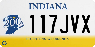 IN license plate 117JVX