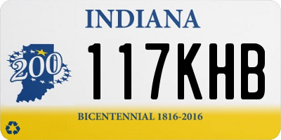 IN license plate 117KHB