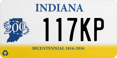 IN license plate 117KP