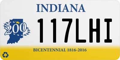 IN license plate 117LHI