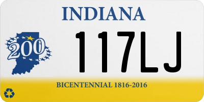 IN license plate 117LJ