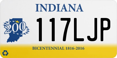 IN license plate 117LJP