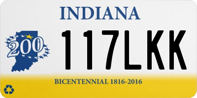 IN license plate 117LKK