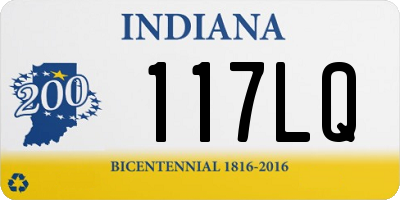 IN license plate 117LQ