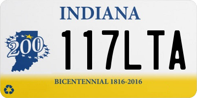IN license plate 117LTA