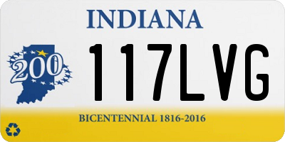 IN license plate 117LVG
