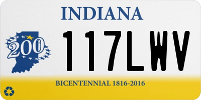 IN license plate 117LWV