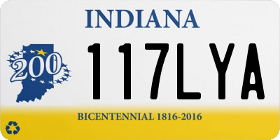 IN license plate 117LYA