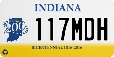 IN license plate 117MDH