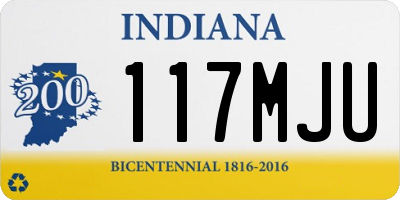 IN license plate 117MJU
