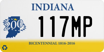 IN license plate 117MP