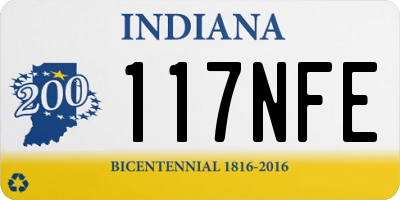 IN license plate 117NFE