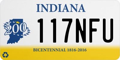 IN license plate 117NFU