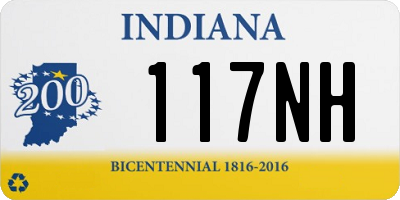 IN license plate 117NH