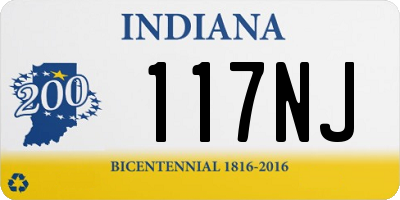 IN license plate 117NJ