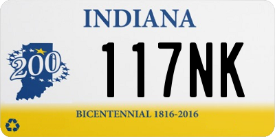 IN license plate 117NK
