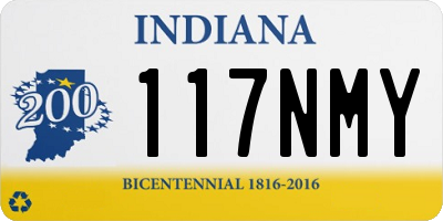 IN license plate 117NMY