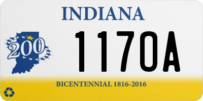 IN license plate 117OA