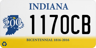 IN license plate 117OCB