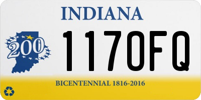 IN license plate 117OFQ