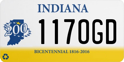 IN license plate 117OGD