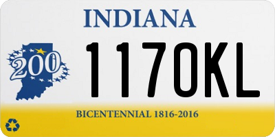 IN license plate 117OKL