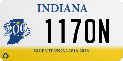 IN license plate 117ON