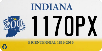 IN license plate 117OPX