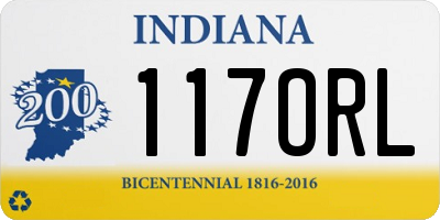 IN license plate 117ORL