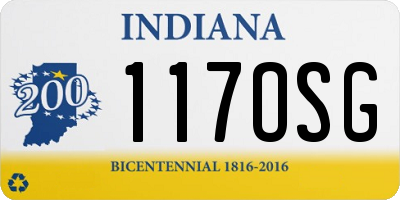 IN license plate 117OSG