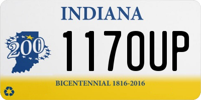 IN license plate 117OUP